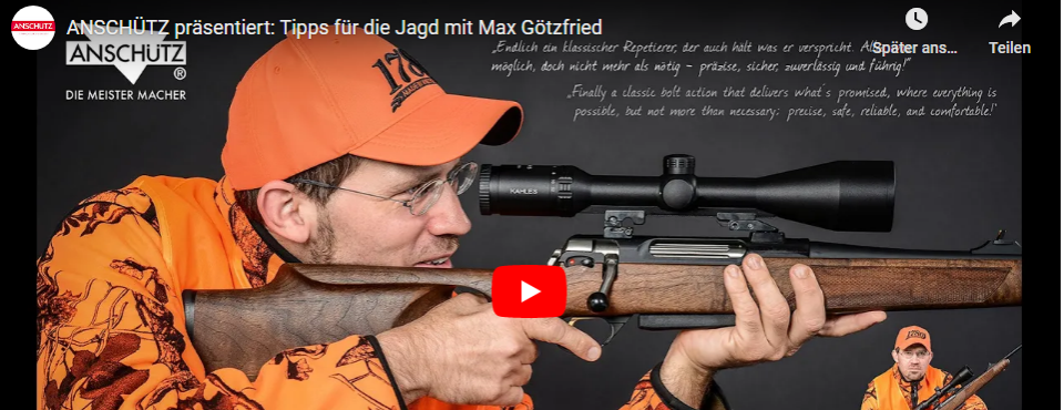 ANSCHÜTZ präsentiert: Tipps für die Jagd mit Max Götzfried